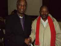 Juliao Mutember with Archbishop Thabo