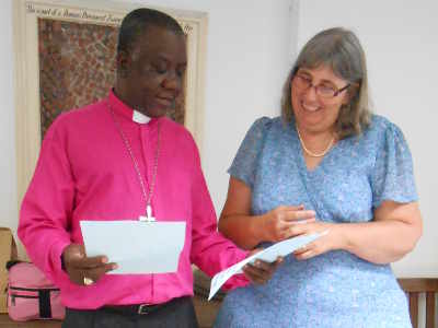 Bishop Soares and Sheenagh Burrell