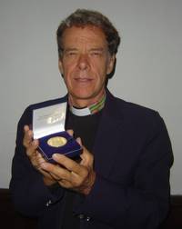 Mike Clark with Medal