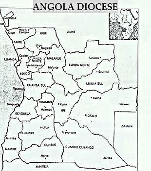 Map Angola