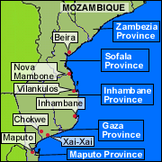 Map of Mozambique