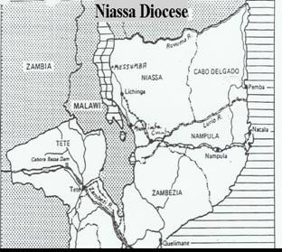 Map of Niassa Diocese