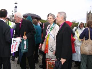 Bishops at Trade Justice demonstration