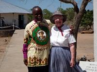 Bishop Dinis with Elizabeth