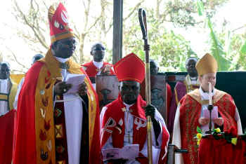 Bishop Vicente, Archbishop Thabo and Bishop Rob