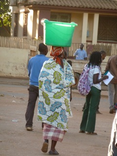 Woman with head load