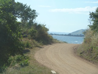 Reaching the lake