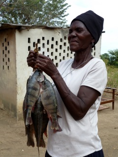 Woman with fish