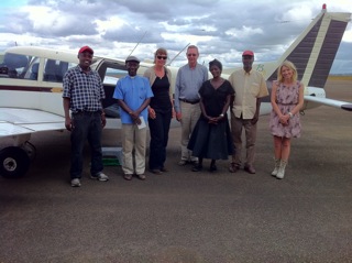 Group at airport